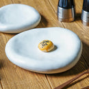 Axyaa Matte Stone Plate Tableware for French Western Food, Steak & Fruit Salad