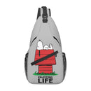 Axyaa Cartoon Dog Sling Bag - Crossbody Shoulder Backpack for Hiking and Travel