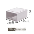 Axyaa Closet Storage Bin with Lid - Desktop Organizer for Clothes, Underwear, Socks