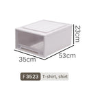 Axyaa Closet Storage Bin with Lid - Desktop Organizer for Clothes, Underwear, Socks