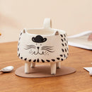 Axyaa Cat Meow Mug: Cute Ceramic Coffee Cup for Women, Girls - 4 Legs Novelty Design