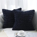 Axyaa Faux Fur Plush Pillow Cases Set of 2