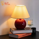 Axyaa Chestnut Glass Table Lamp LED E27 - Medieval French Design