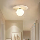 Axyaa Stone Marble Ceiling Light LED Chandelier for Modern Living Room