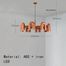 Axyaa U-shaped Tube Chandelier: Modern Scandinavian Pendant Light