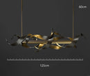 Axyaa Stainless Steel LED Chandelier for Nordic Home Decor & Modern Dining Room Lighting