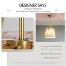 Axyaa Fabric Chandelier Light Fixture for Home Decor