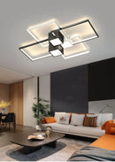 Axyaa Geometric LED Ceiling Light, Modern Minimalist Grand Living Room Lamp