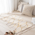 Axyaa Nordic Tassel Moroccan Area Rug for Home Living Room Bedroom décor
