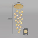 Axyaa Staircase Chandeliers for Living Room LED Pendant Light Lamps