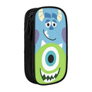 Axyaa Monsters Mike and Sullivan Double Layer Pencil Case for School and Makeup