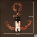 Axyaa Wooden LED Wall Lamps Industrial Style Home Decor Sconces for Living Room