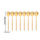 Axyaa Black & Gold Coffee Tableware Set - 32-Piece Cutlery Set