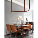 Axyaa Leather Strip Belt Pendant Lamp for Minimalist Restaurant Bar Island Counter