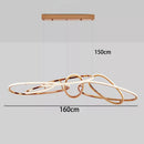 Axyaa Modern Chandelier Pendant Lamp - Indoor Lighting for Dining Room