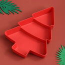 Axyaa Christmas Tree Snack Tray - Festive Tableware for Candy, Nuts, and Desserts