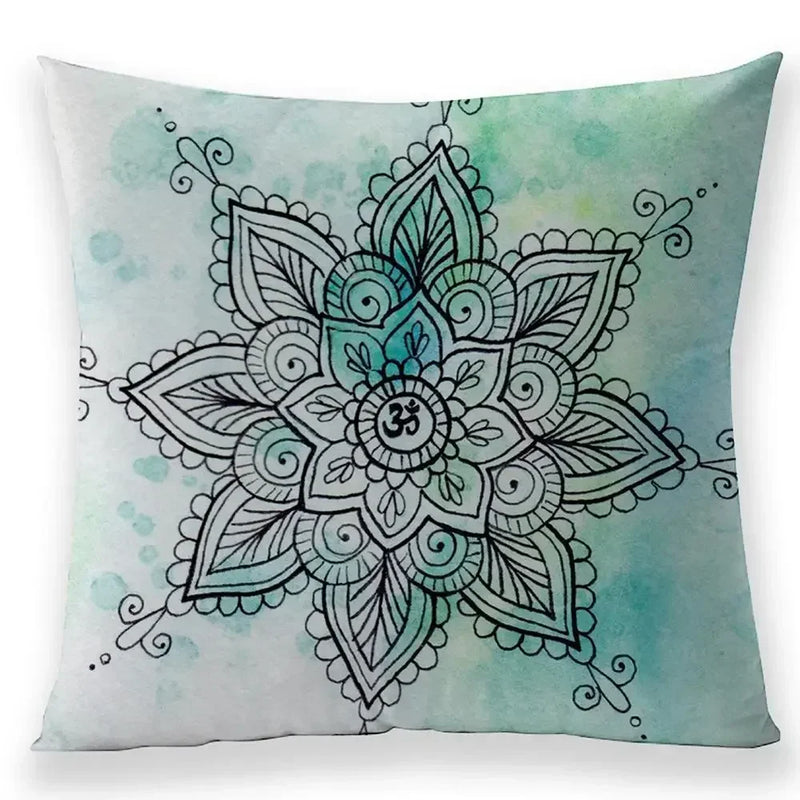 Axyaa Bohemian Mandala Pillow Case - 45*45 cm - Linen Pillowcases