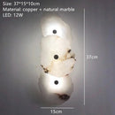 Axyaa Marble Wall Lamp: Luxury Irregular Stone LED Fixture for Indoor Living Room & Dining Room