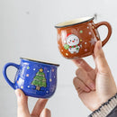 Axyaa Snowman Christmas Mug: Festive Ceramic Coffee Cup for Xmas Home Baking & Breakfast