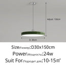 Axyaa Nordic Minimalism Round LED Pendant Lights Chandelier