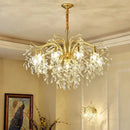 Axyaa Luxury Crystal Chandelier Pendant Lamp for Elegant Living Spaces
