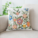 Axyaa Embroidered Floral Pillowcase 45X45 - Sofa Cushion Cover Home Decor