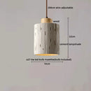 Axyaa LED Pendant Lights Modern Style Cement Wood Hanging Lamp