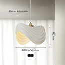Axyaa Cream Style Metal Pendant Chandelier Scandinavian Nordic Living Room Dećor