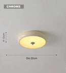 Axyaa Circular LED Ceiling Light Fixture for Bedroom, Living Room, Study - Bauhaus Retro Design