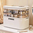 Axyaa Cosmetics and Jewelry Organizer Box - Spacious and Portable Makeup Storage