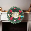 Axyaa Christmas Berry Ball Letter Wreath