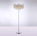 Axyaa Nordic Luxury Crystal LED Floor Lamp for Living Room, Bedroom & Sofa