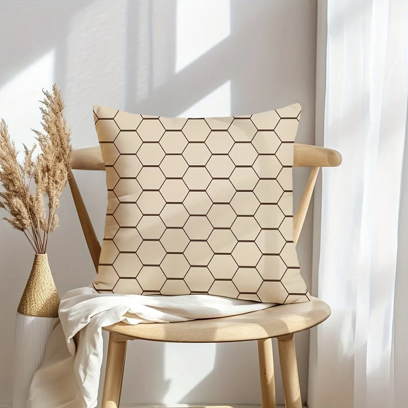 Axyaa Geometric Pattern Printed Pillowcase for Home Décor