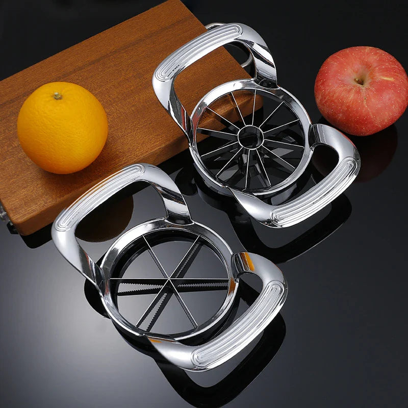 Axyaa Stainless Steel Fruit Cutter & Divider - Ultra-Sharp Apple, Orange, Pear Slicer