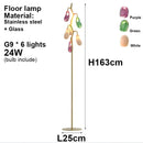 Axyaa Glass Teardrop Chandelier Modern Artistic Designer Pendant Light
