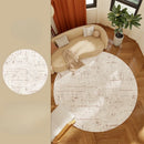 Luxurious Axyaa Italian Style Bedroom Decor Round Carpet, Soft Rug for Living Room and Lounge