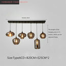 Axyaa Modern Glass Chandeliers for Dining Living Room Kitchen Office Coffee Hanging Lamp