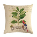 Axyaa Parrot Leaf Fruit Linen Pillow Cover 45*45cm