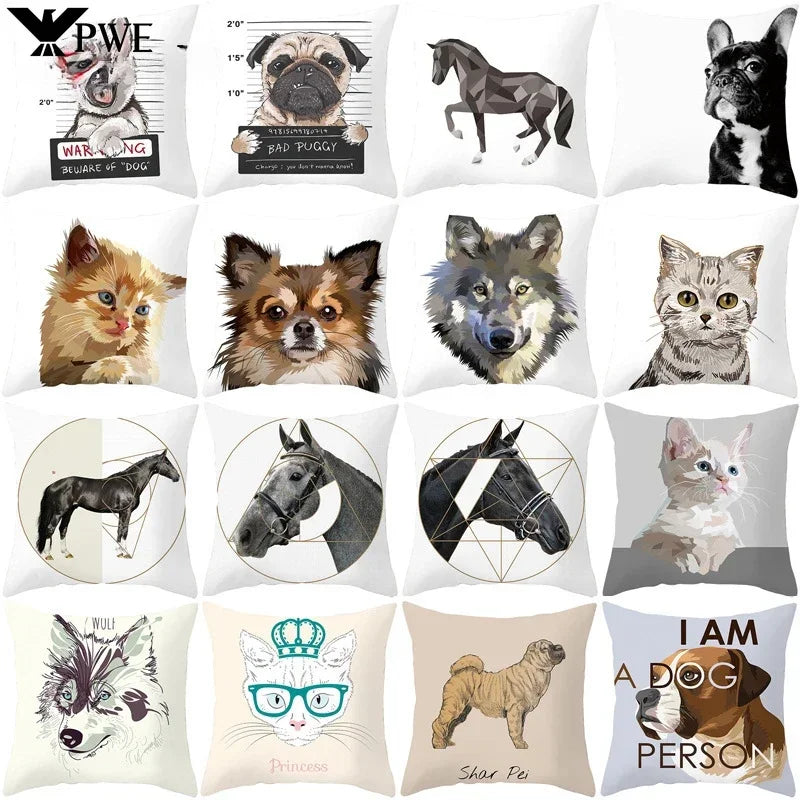 Axyaa Cartoon Animal Design Pillowcase 45*45cm