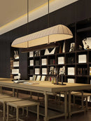 Axyaa Japanese Style Fabric Chandelier: Rustic Wabi Sabi Lighting for Home Decor
