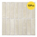 Axyaa Decorative 3D Tile Sticker Peel Stick Backsplash Kitchen Wall Panel Waterproof