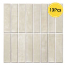 Axyaa Decorative 3D Tile Sticker Peel Stick Backsplash Kitchen Wall Panel Waterproof