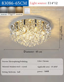Axyaa Crystal Ceiling Lamp: Modern Minimalist Style for Bedrooms, Studies & Living Rooms