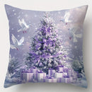 Axyaa Christmas Pixels Cushion Cover: Santa, Tree, Deer, Snowman Design for Sofa, Bedroom, Car