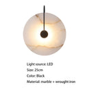 Axyaa Marble LED Wall Lamp Black Gold for Living Room Bedroom Restaurant Lighting