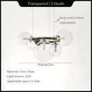 Axyaa Magic Beans Glass Chandelier For Home Restaurant Lighting