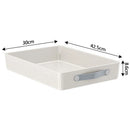 Axyaa Kitchen Cabinet Organizer Tray with Slide-Out Drawer and Handle