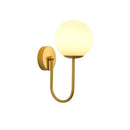 Glass Lampshade Wall Lamp by Axyaa: Modern Bedroom Sconce for Home Decor and Lighting Enhancement