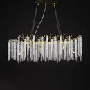 Axyaa Gold Crystal Branch Chandelier for Bedroom/ Living Room/ Dining Room