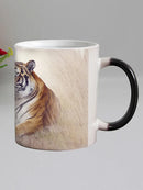 Axyaa Tiger Magic Coffee Mug, Color Changing Tea Cup, Novelty Gift, Funny Animal Design